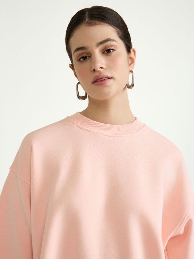 Women's polo neck shirt CONTE ELEGANT LD 3070, s.170-92, seashell pink - 3