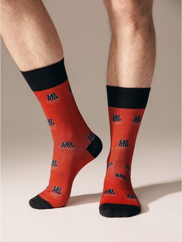 Men's socks DIWARI HAPPY, s.27, 209 red - 7