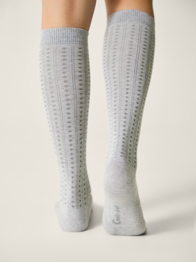 Children's knee high socks CONTE-KIDS TIP-TOP, s.18, 057 light grey - 3