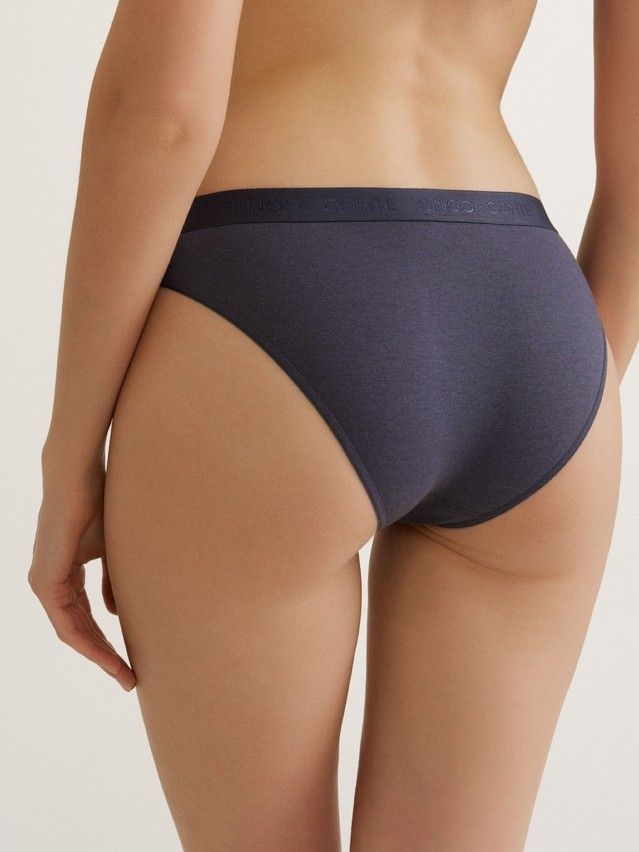 Women's panties CONTE ELEGANT CRISS CROSS LB 3129, s.90, graphite - 2
