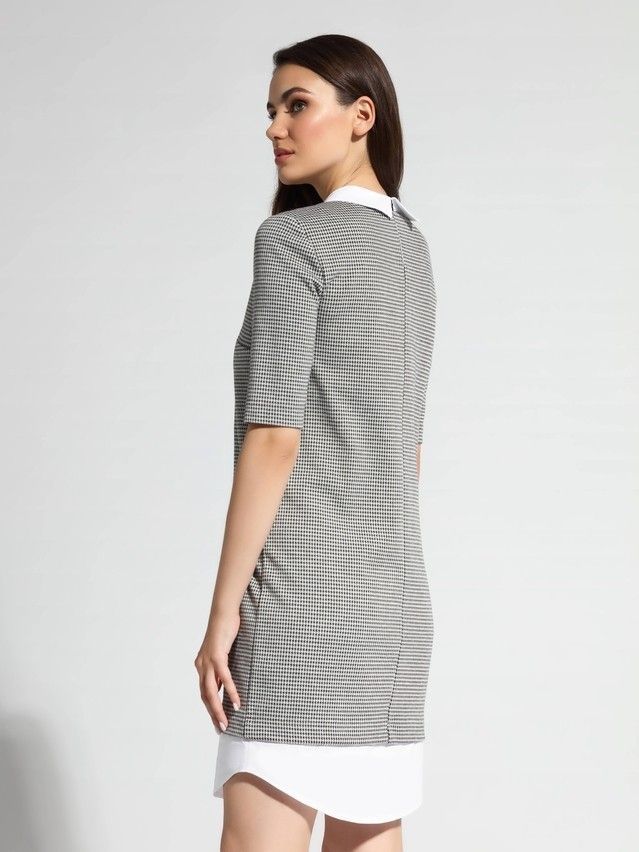 Dress LPL 1052, s.164-84-90, grey-white - 2