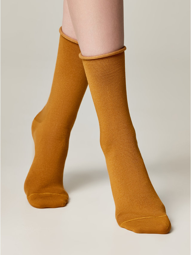 Women's socks CONTE ELEGANT COLOURS, s.23-25, 000 mustard - 1