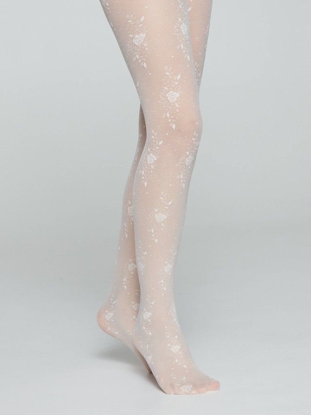 Fancy children's tights CONTE ELEGANT SOFIA, s.104-110, milk - 3