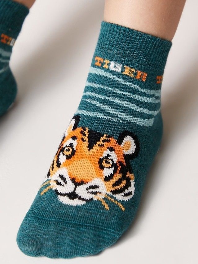 Children's socks TIP-TOP (anti-slip) 7S-54SP, s. 18-20, 474 dark turquoise - 4