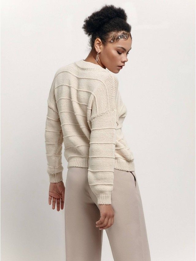 Women's pullover CONTE ELEGANT LDK180, s.170-84, beige - 5