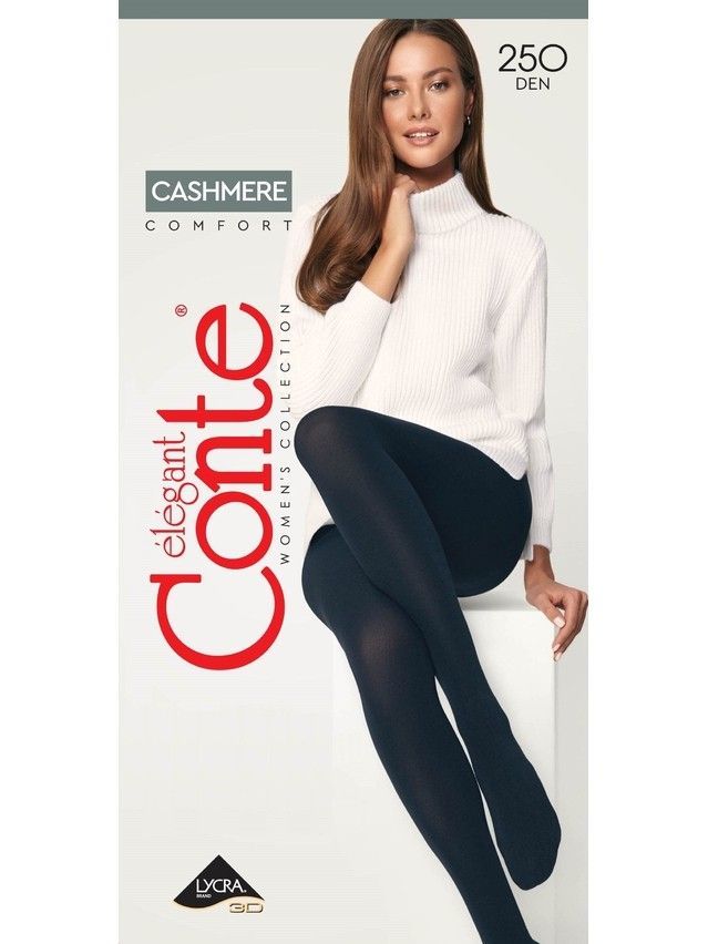 Women's tights CONTE ELEGANT CASHMERE 250, s.2, grafit - 4