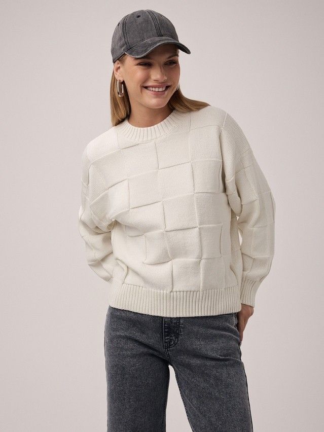Women's pullover CONTE ELEGANT LDK2396, s.170-92, ecru - 2