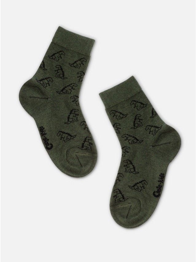 Children's socks CONTE-KIDS CLASS, s.21-23, 614 khaki - 4