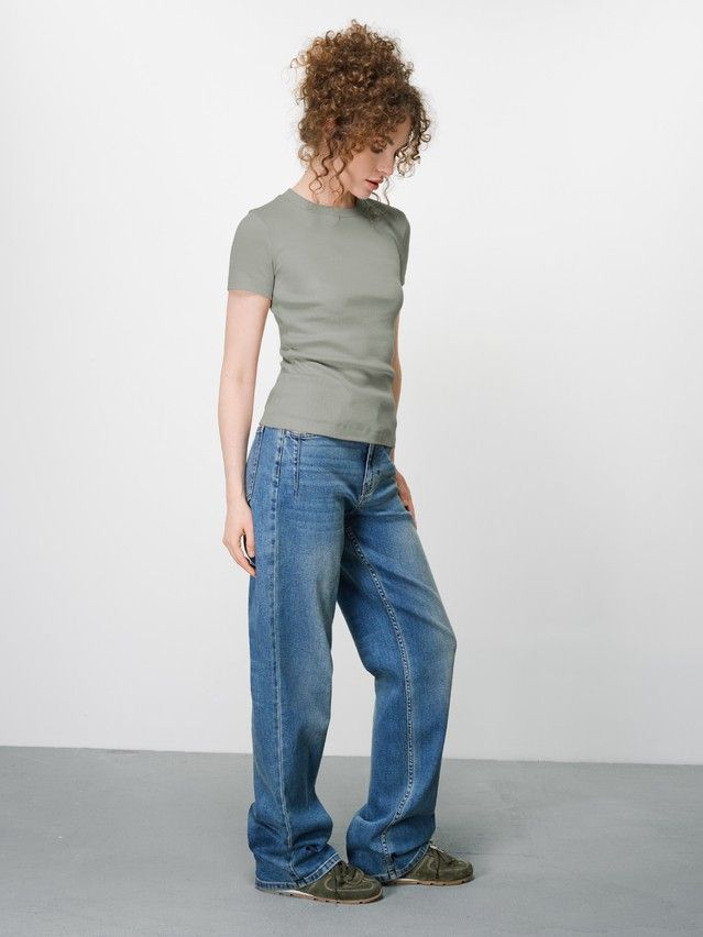 Women's T-shirt CONTE ELEGANT BASIC COLLECTION LFB 5023, s.170-84, khaki - 3