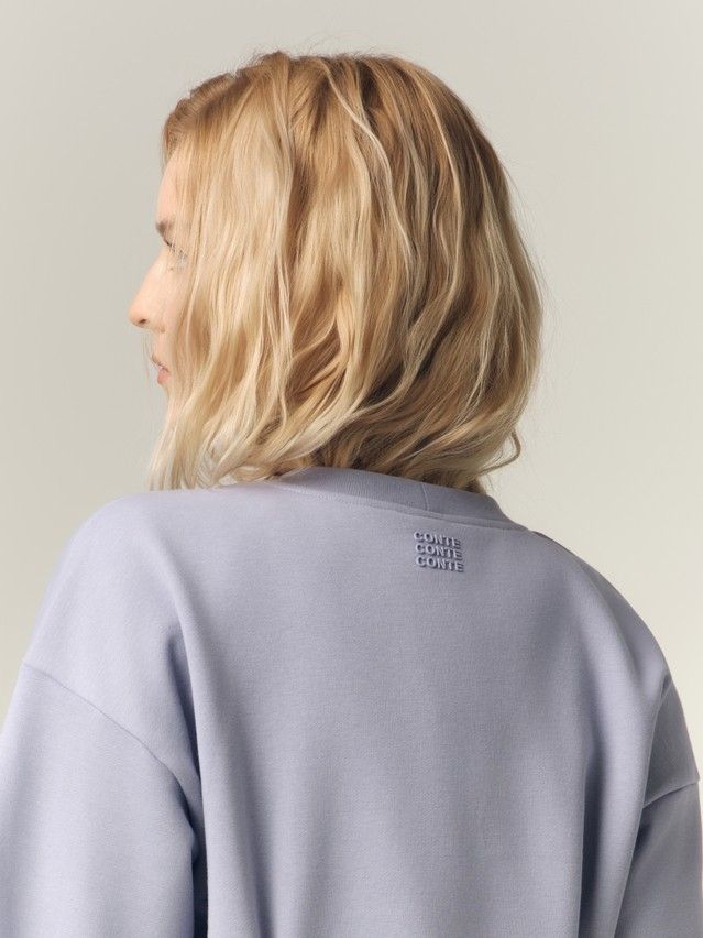 Women's polo neck shirt CONTE LD 3370, s.170-88, denim blue - 5