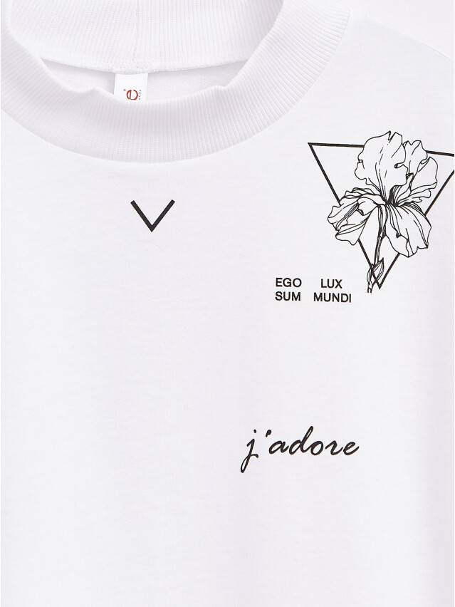 Women's polo neck shirt CONTE ELEGANT LD 1409, s.170-92, white - 3