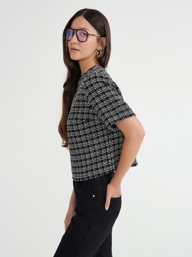 Women's blouse CONTE ELEGANT LBU 3010, s.170-92-98, black - 3