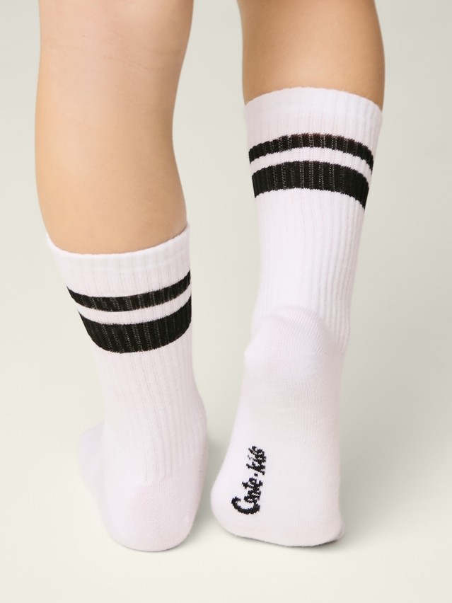 Children's socks CONTE-KIDS ACTIVE, s.16, 1020 white-black - 2