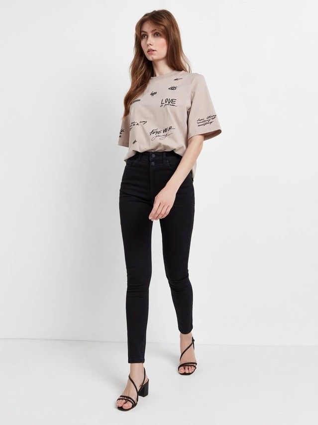 Denim trousers CONTE ELEGANT CON-395, s.170-102, washed black - 2