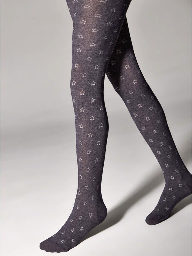 Children's tights CONTE-KIDS CLASS, s.140-146 (22),650 graphite - 1