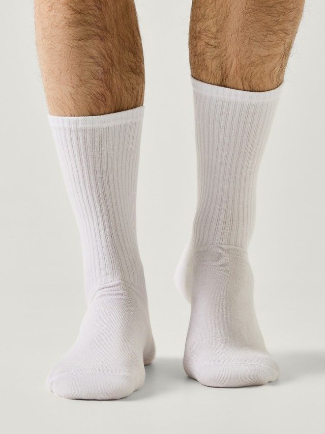 Men's socks CONTE, s.27-29, 668 white - 2