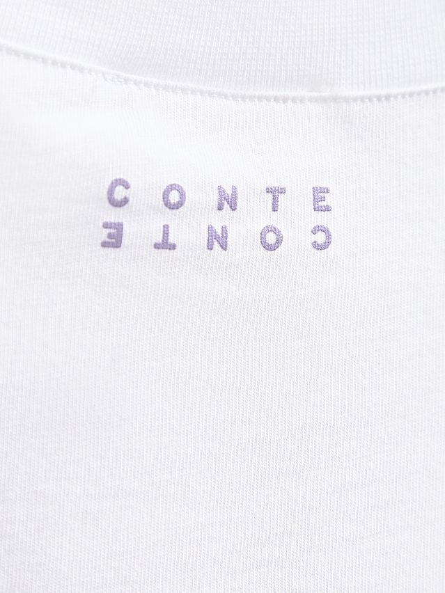 Women's polo neck shirt CONTE ELEGANT LD 3036, s.170-92, white-tulip - 4