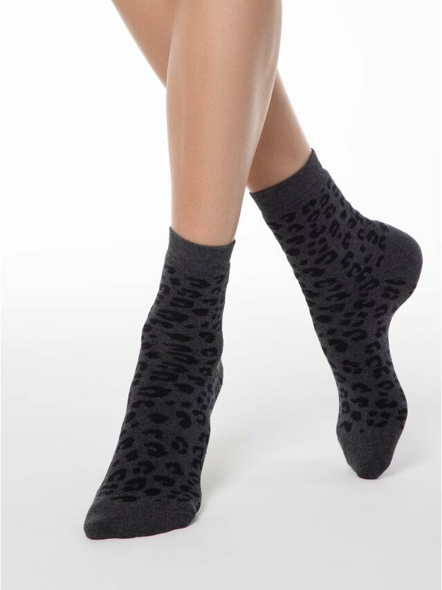 Women's socks CONTE ELEGANT COMFORT, s.23, 118 dark grey - 1