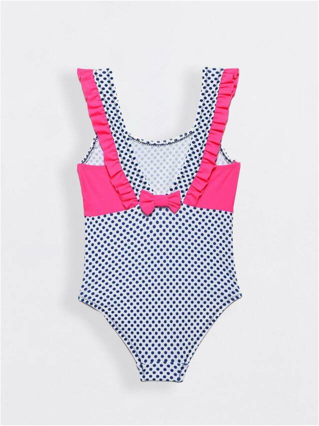 Swimsuit for girls CONTE ELEGANT FUN BUBBLE, s.110,116-56, white-blue - 2