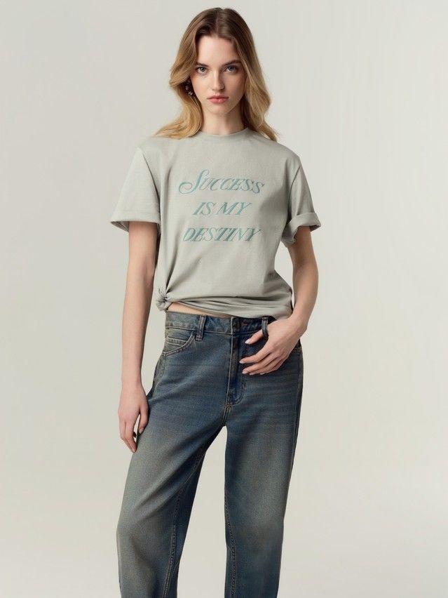 Women's polo neck shirt CONTE ELEGANT LD 3029, s.170-92, green-success - 3