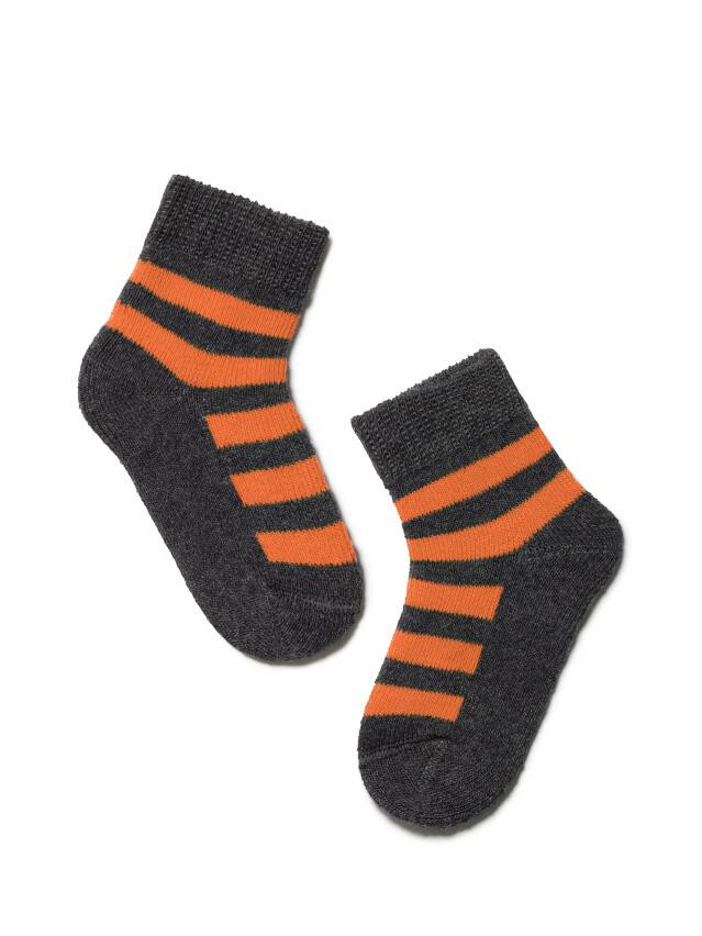 Children's socks CONTE-KIDS SOF-TIKI, s.15-17, 210 dark grey-orange - 1