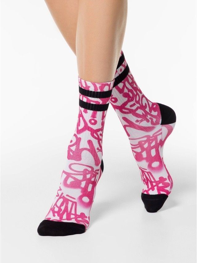 Women's socks CONTE ELEGANT FANTASY, s.23-25, 325 fuchsia - 1