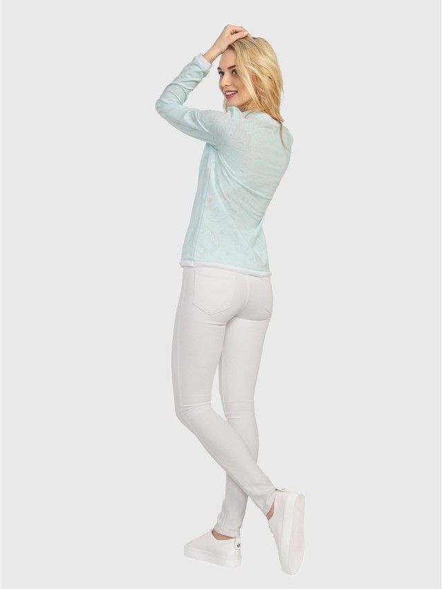 Women's polo neck shirt CONTE ELEGANT LD 707, s.158,164-100, mint - 3