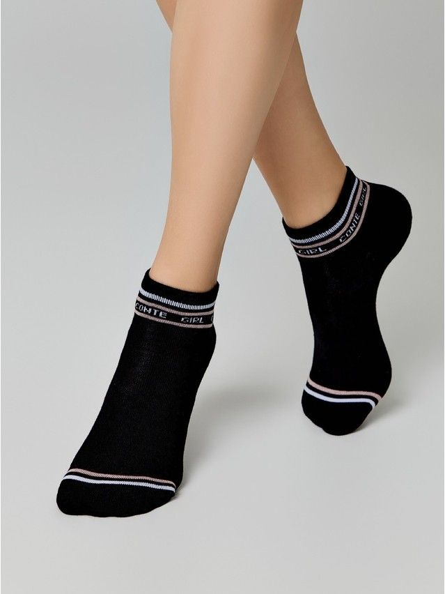 Women's socks CONTE ELEGANT ACTIVE, s.23-25, 572 black - 2