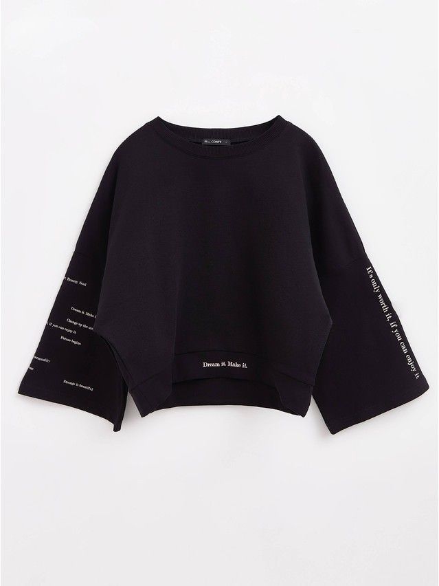 Women's polo neck shirt CONTE ELEGANT LD 1631, s.170-88, black - 3