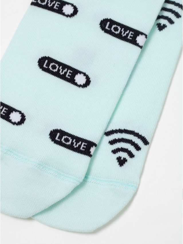 Women's socks CONTE ELEGANT HAPPY, s.23-25, 613 pale turquoise - 6