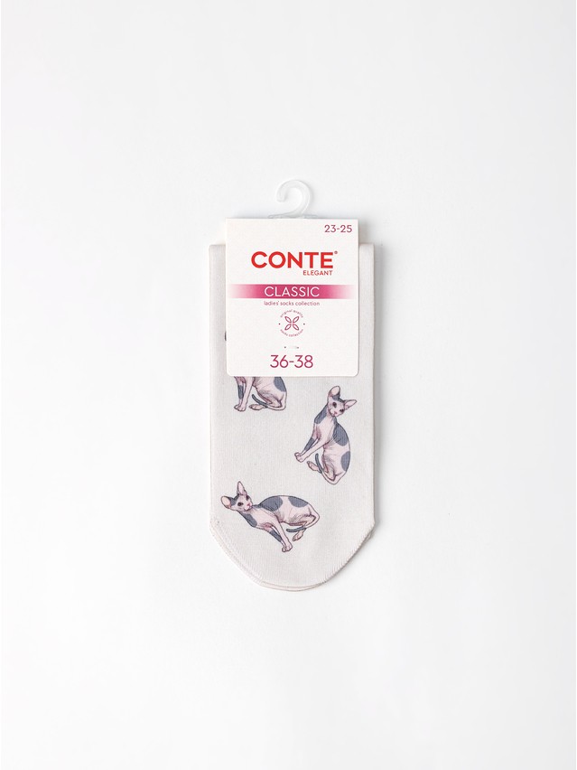 Women's socks CONTE ELEGANT CLASSIC, s.23-25, 1167 beige - 5