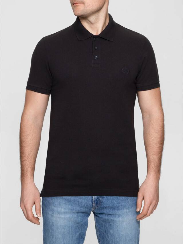 Men's polo neck shirt DiWaRi MD 415, s.170,176-108, black - 3