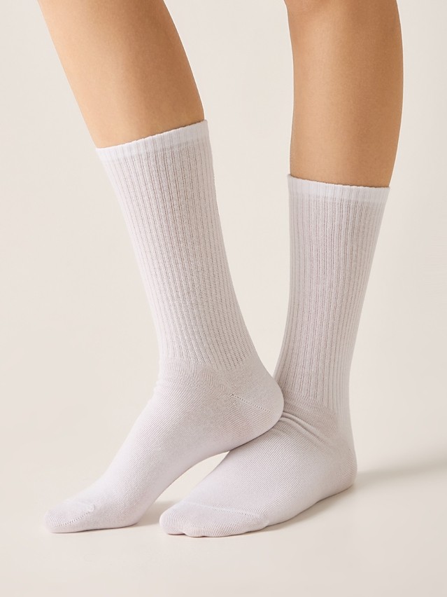Women's socks CONTE ELEGANT ACTIVE, s.23-25, 710 white - 2