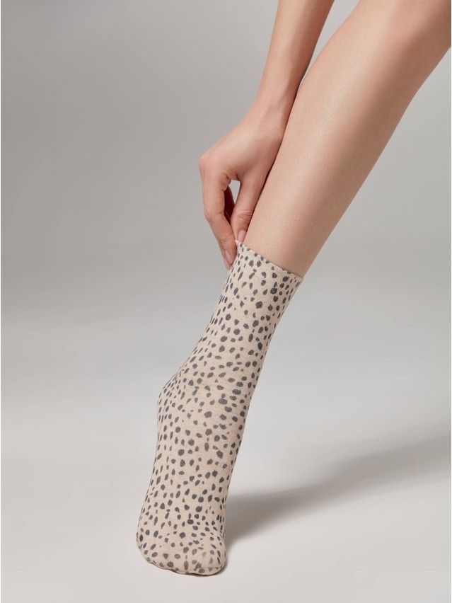 Women's socks CONTE ELEGANT FANTASY, s.23-25, 399 beige - 1