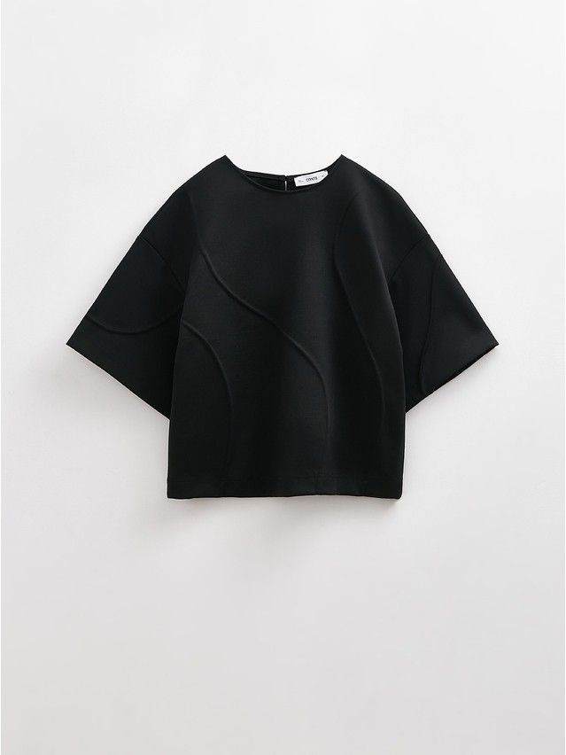 Women's polo neck shirt CONTE ELEGANT LD 2805, s.170-92, black - 4