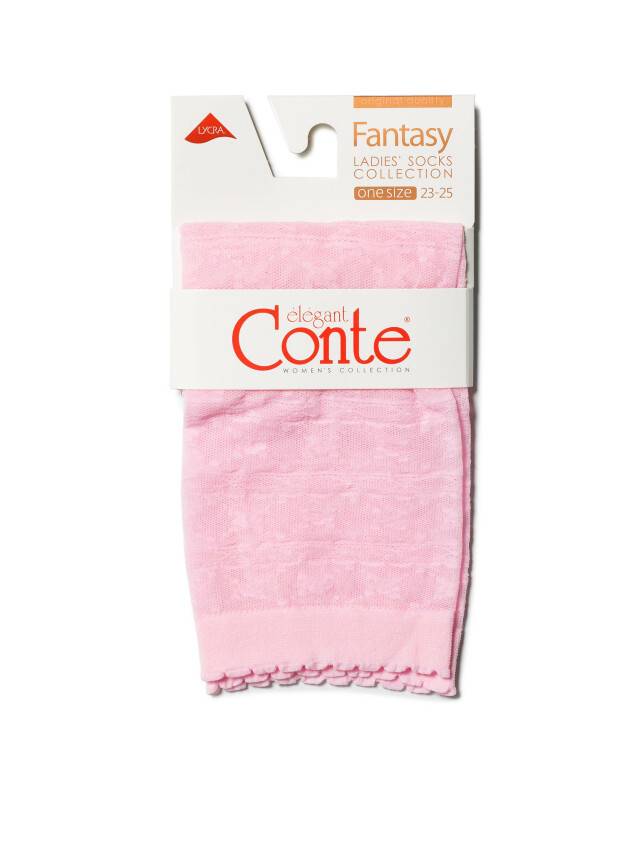 Women's socks FANTASY 19C-112SP, size 36-39, light pink - 3