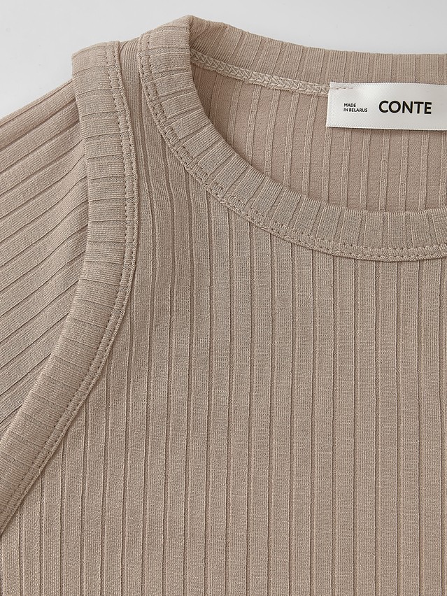 Women's polo neck shirt CONTE LD 3366, s.170-84, beige - 3