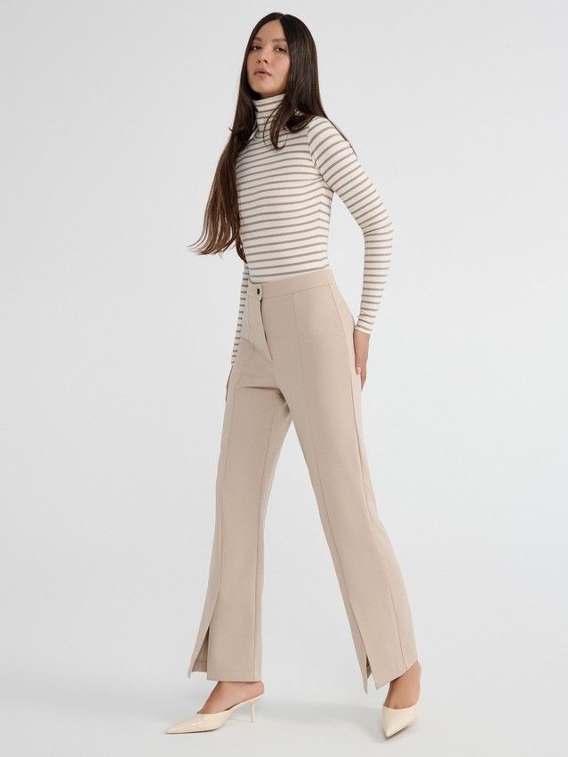 Women's trousers CONTE ELEGANT LBK 2820, s.164-102, beige - 1