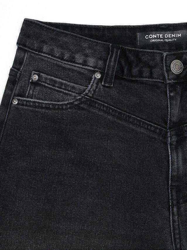 Women's jeans CONTE CON-801, s.164-90, washed black - 11