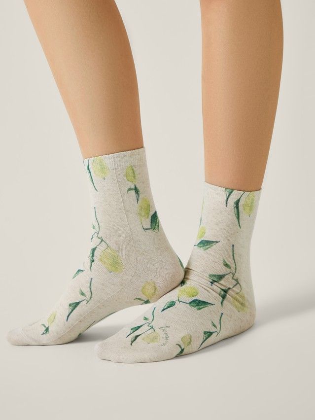 Women's socks CONTE ELEGANT FANTASY, s.23-25, 789 beige - 1