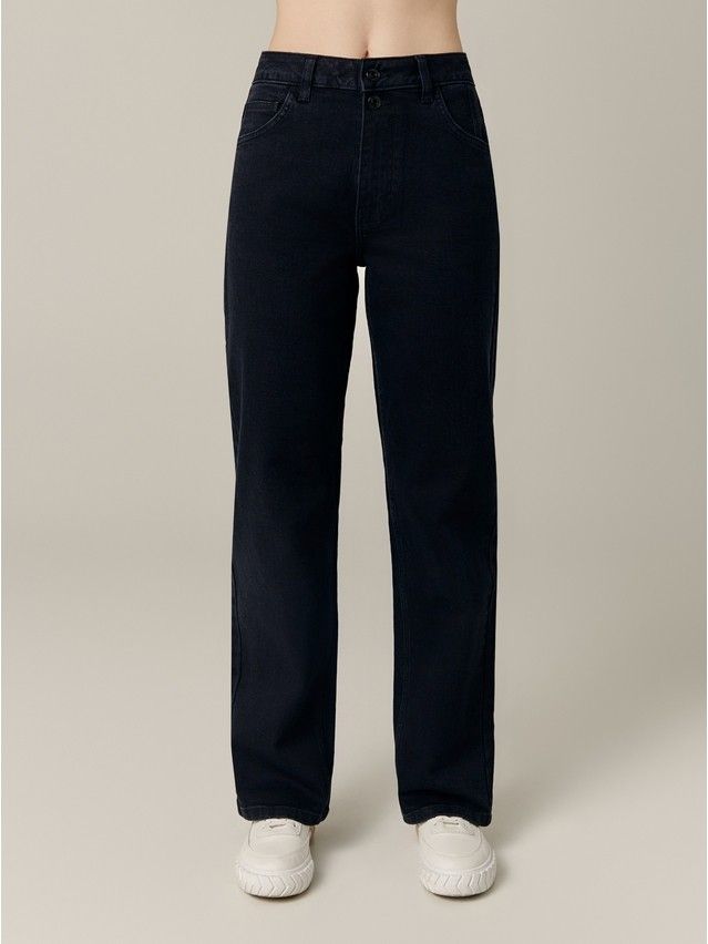 Denim trousers CONTE ELEGANT CON-678, s.170-102, black - 2