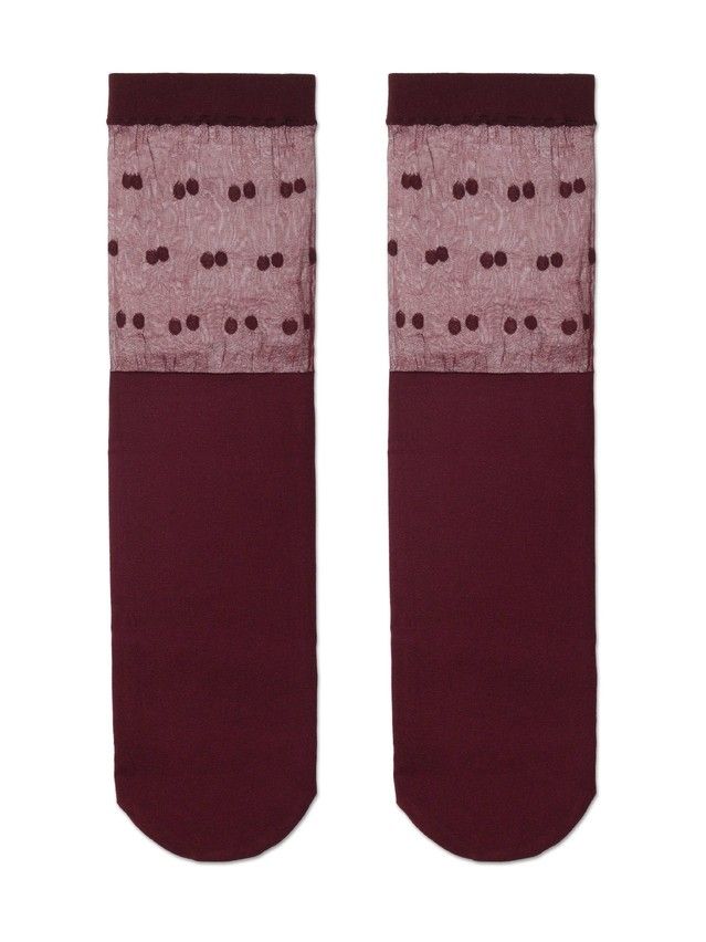 Women's socks FANTASY 19C-29SP, rives. 36-39 marsala - 2