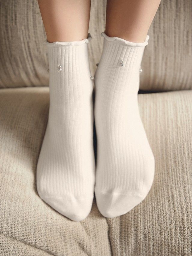 Women's socks CONTE, s.23-25, 1157 milky - 4