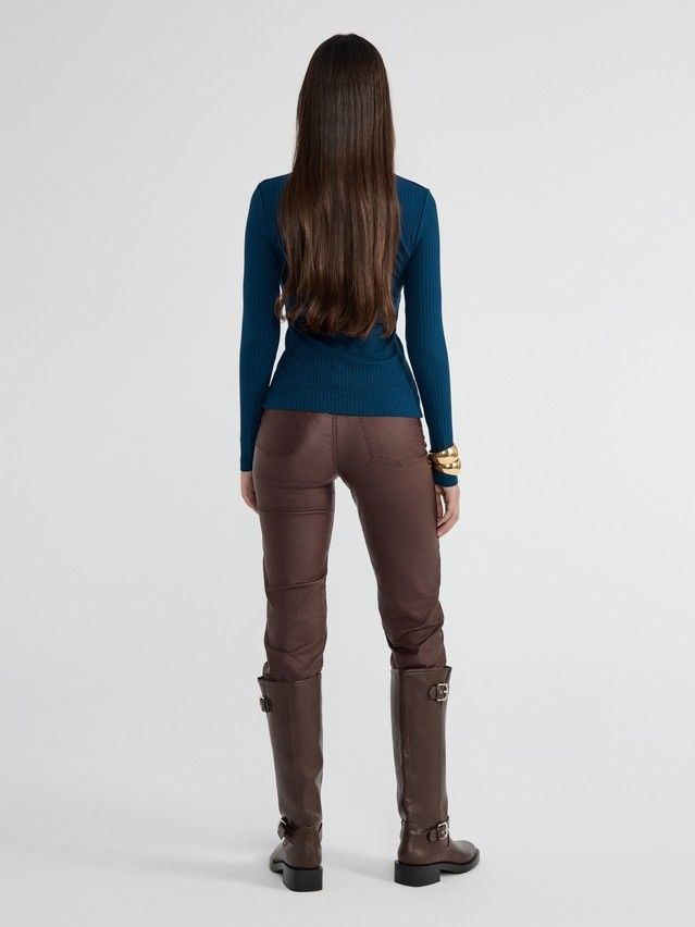 Women's polo neck shirt CONTE ELEGANT LD 2797, s.170-92, teal - 4