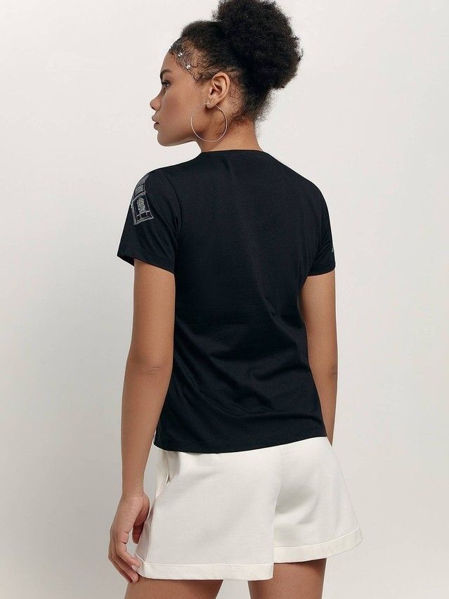 Women's polo neck shirt CONTE ELEGANT LD 1667, s.170-100, black - 4