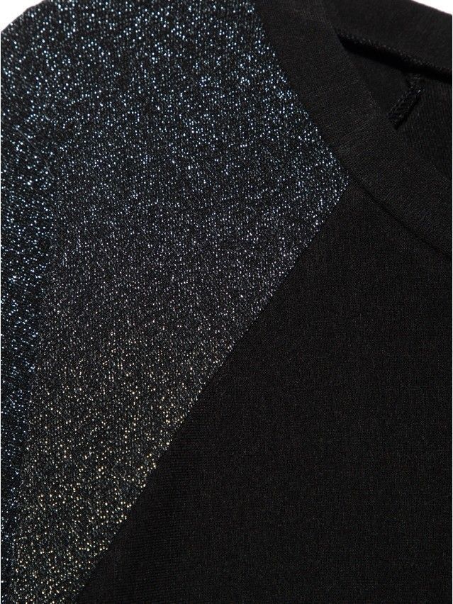 Women's polo neck shirt CONTE ELEGANT LD 837, s.170-100, nero - 4