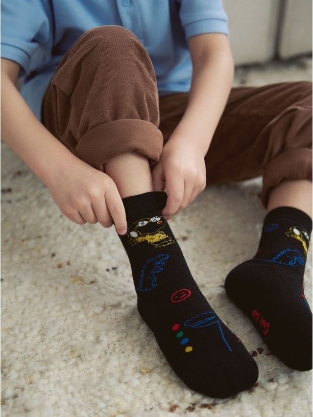 Children's socks CONTE-KIDS SOF-TIKI, s.16, 765 black - 1