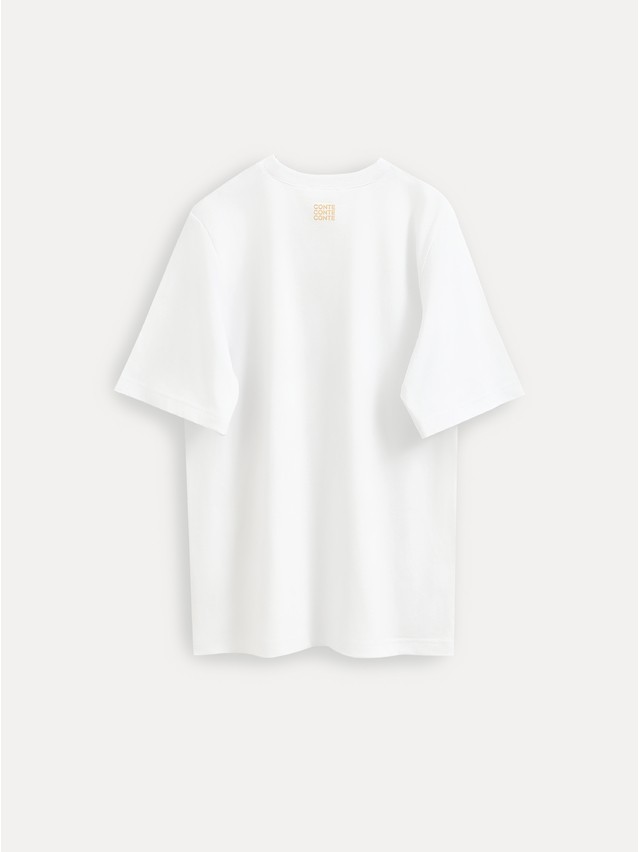 Women's polo neck shirt CONTE ELEGANT LD 3036, s.170-92, white-cats - 6