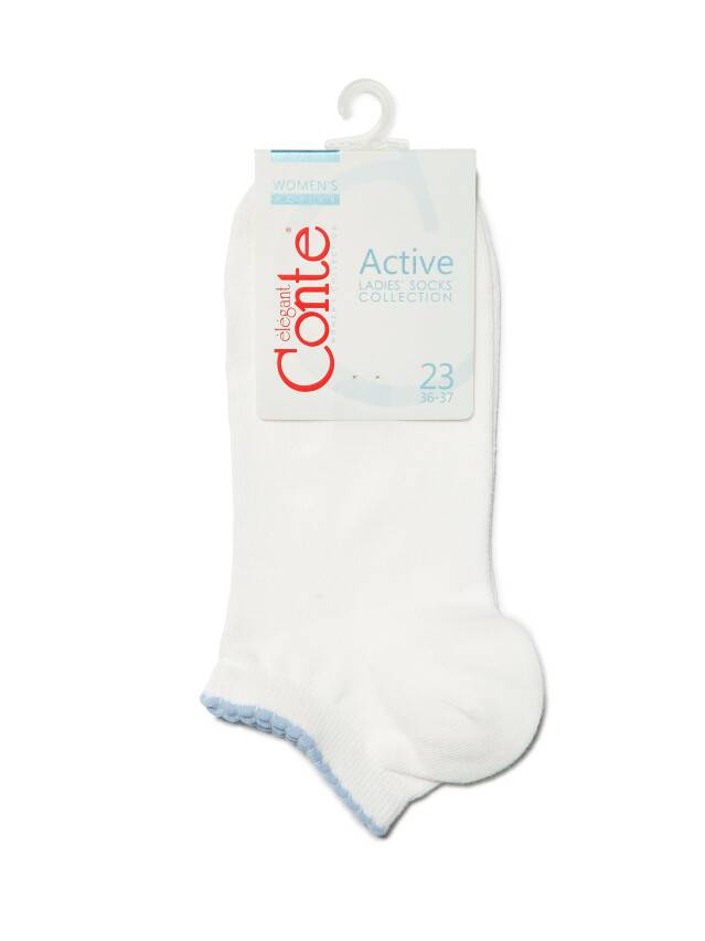 Women's socks CONTE ELEGANT ACTIVE, s.23, 041 white-blue - 3
