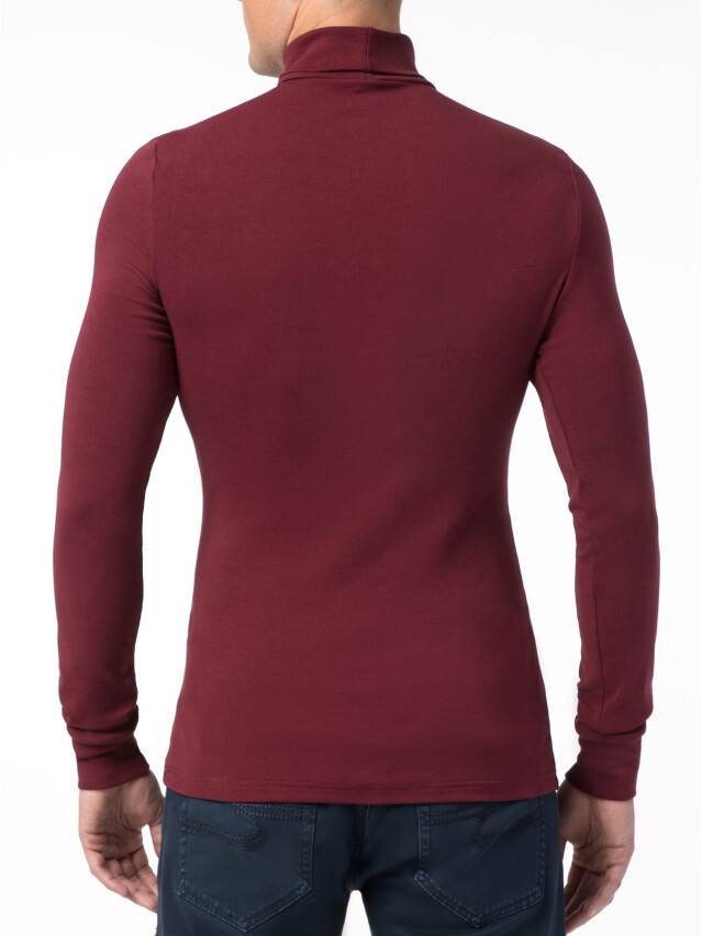 Men's polo neck shirt DiWaRi MD 816, s.170,176-100, red-brown - 3